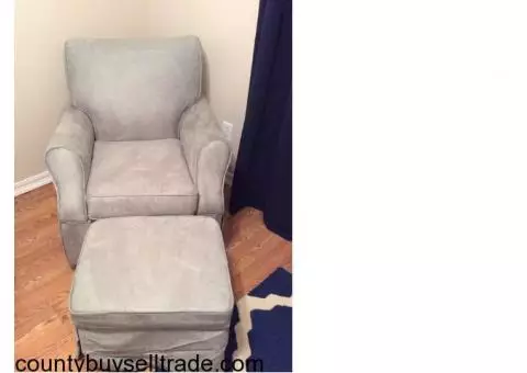 Nursery swivel glider rocker chair with Ottoman